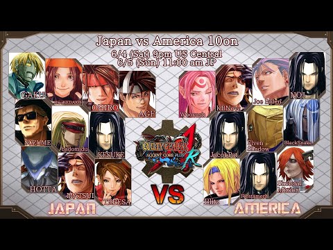 GGXXAC+R @ USA vs Japan 10v10 [4K/60fps]