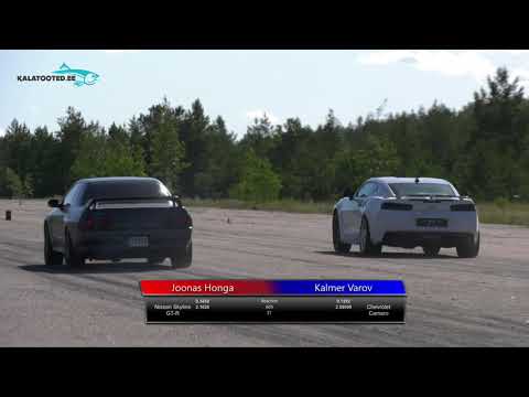 Joonas Honga - Nissan Skyline GT-R vs Kalmer Varov - Chevrolet Corvette. Drag race @ RaceWars2019