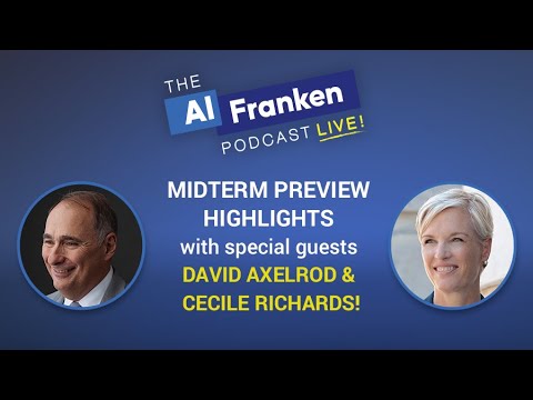 Highlights from my MIDTERM PREVIEW with David Axelrod/Cecile Richards