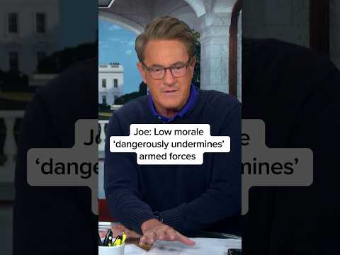 Joe: Low morale ‘dangerously undermines’ armed forces