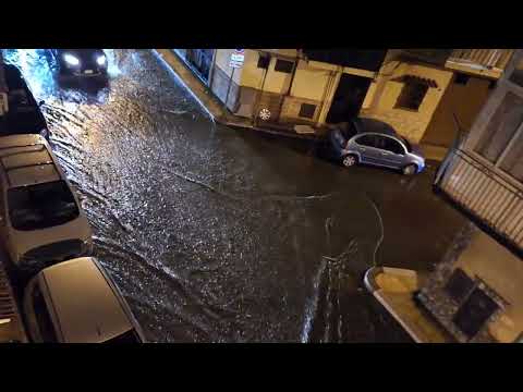 Ficarazzi allagamento incrocio via Meli - SS 113 - via Alcide de Gasperi