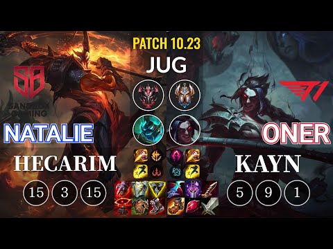 SB Natalie Hecarim vs T1 Oner Kayn Jungle - KR Patch 10.23
