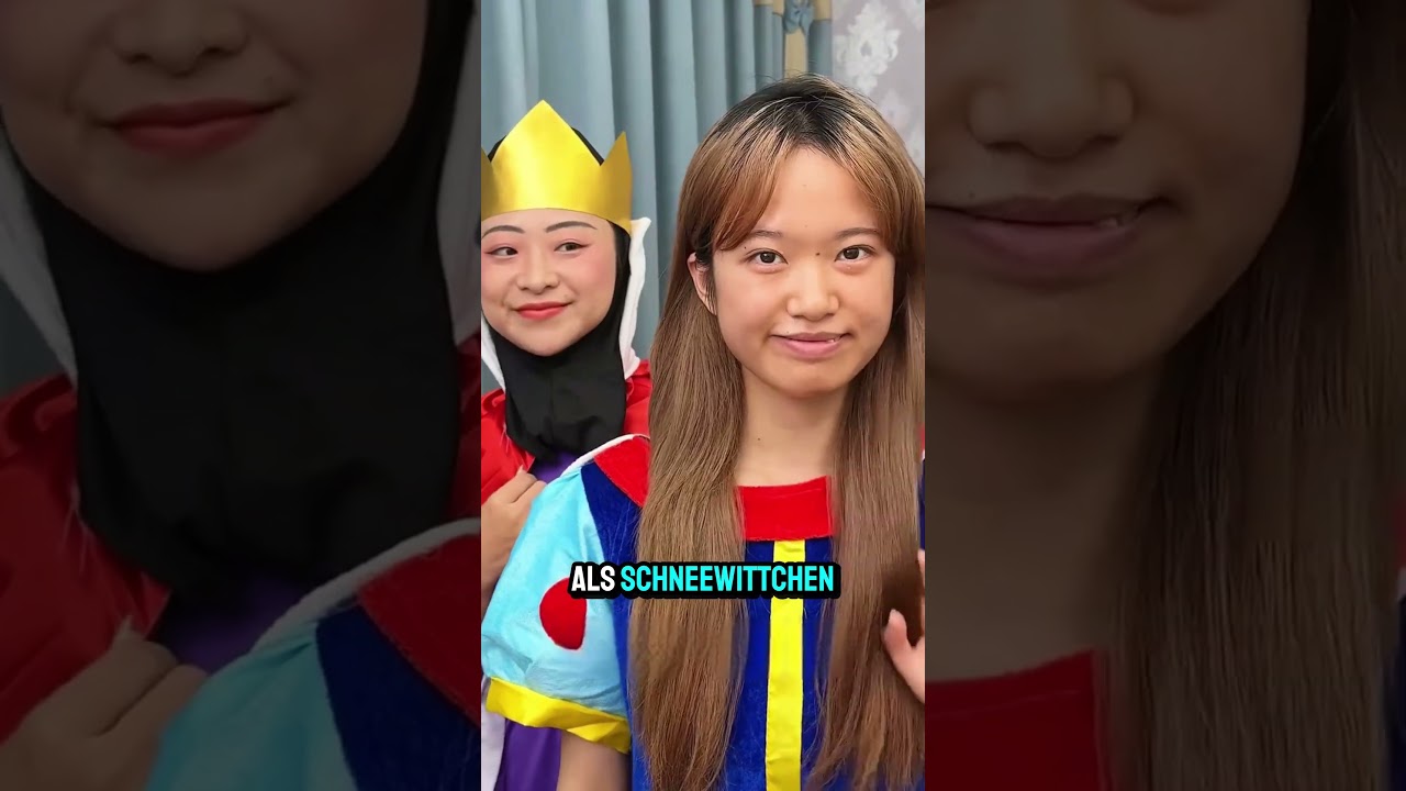 Sie verwandelte sich für sie in Schneewittchen.
