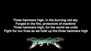 DragonForce - Three Hammers | Lyrics on screen | Full HD
