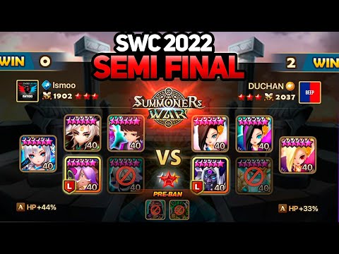 ISMOO vs DUCHAN. SWC2022 SEMI FINAL (BO5) - Summoners War