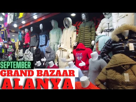 ALANYA GRAND BAZAAR  ! ALANYA FAKE MARKET ! ANTALYA TURKEY TRAVEL ! ALANYA SHOPPİNG 4K
