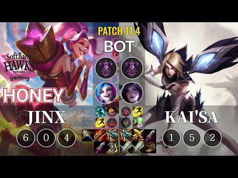 SHG Honey Jinx vs Kai'Sa Bot - KR Patch 11.4