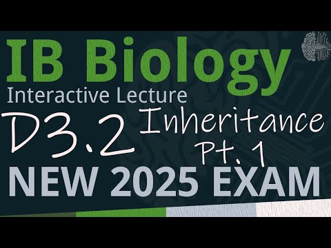 IB Biology D3.2 - Inheritance PART 1 [SL/HL] - Interactive Lecture 2025-2033