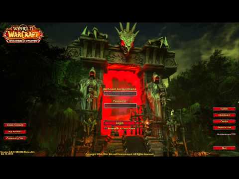Dark Portal (Tanaan Jungle) WoD Login Mock-up in UE4