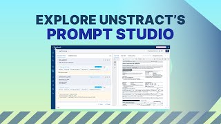 Explore Unstract's Prompt Studio