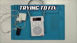 Trying to FIX a SPLASH-PROOF SHOWER RADIO