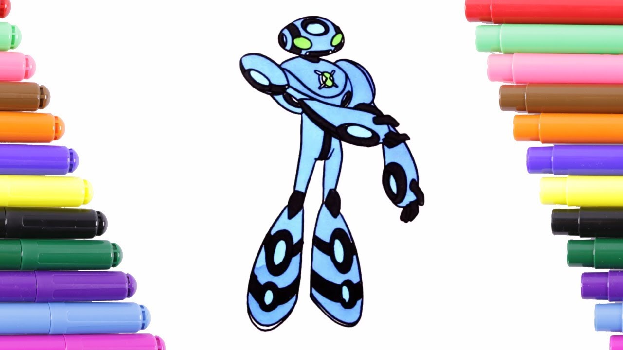 Ben 10 Ultimate Echo Echo Omniverse Coloring Page for Kids, Coloring Book