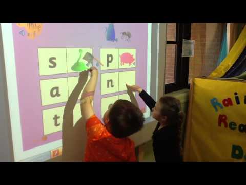 F1 team work to complete phonics games!