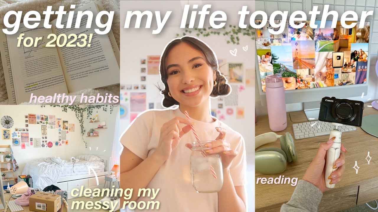 GETTING MY LIFE TOGETHER FOR 2023! ✨ CLEANING, NEW ROUTINES, HEALTHY HABITS, READING, ETC