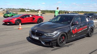 Modified Cars Drag Racing - 740HP M3 F80 vs Aventador SV vs 900HP AMG GT-R Pro vs SF90 Stradale