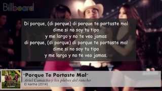 Ariel Camacho - Porque te portaste mal (Letra) (Estreno) (Lo mas nuevo) (Julio) 2015 HD