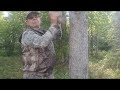 Wayne Kubat demonstrates brush thrashing sounds, using the Original Bull Magnet Moose Call.