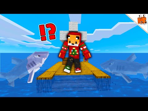 Trapped on a Raft in Minecraft