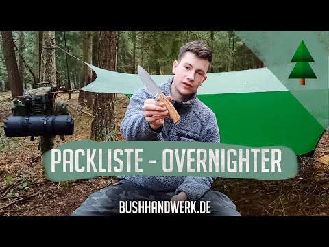 Packliste für den Overnighter - Bushhandwerk | Dein Bushcraft Store