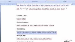 Microsoft Word: Formating (Font) Part.3