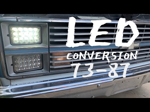 73-87 Chevrolet C10 Square Body LED Headlight Conversion