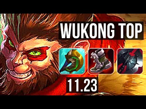 WUKONG vs LUCIAN (TOP) | 9/1/0, 1.0M mastery, Godlike | EUW Diamond | 11.23