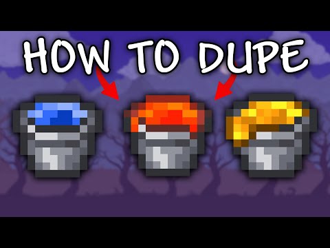 How to Dupe Water, Lava and Honey in terraria | Dupe Liquid in terraria
