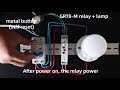 How To Use Relay And Circuit Breaker To Control A Bulb Self Reset