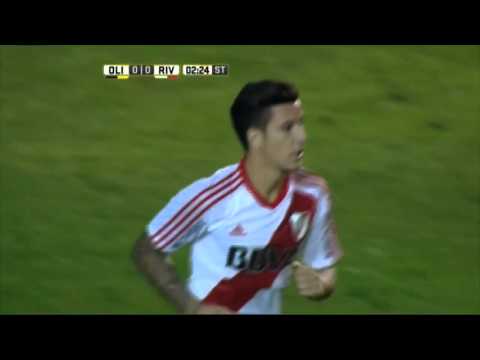 Doble atajada de Champagne - Olimpo 0 - 1 River - Torneo Transición 2016 - Fecha 11