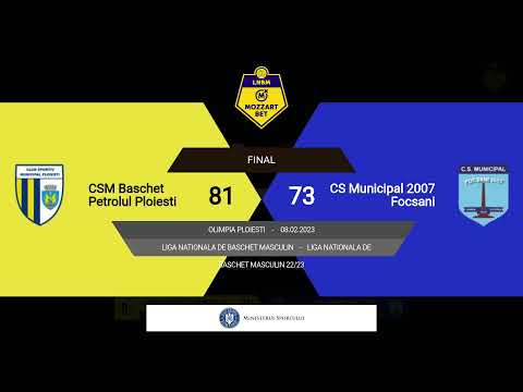 LNBM MOZZART 2022-2023: CSM Baschet Petrolul Ploiești - CSM 2007 Focșani