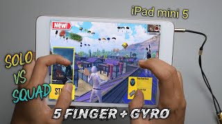 iPad Mini 5 PUBG 5 Finger + Gyro Full Handcam | ipad Mini 5 Pubg Test 2024 | PUBG MOBILE