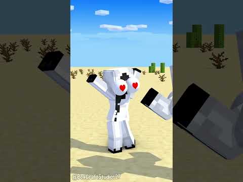 HELP SADAKO TO SCULP CUTE  BOYFRIEND CHALLENGE (Bones - Imagine Dragons) #minecraftshorts  #fypシ