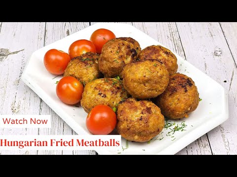 Crispy Hungarian Fried Meatballs (Fasírt) - Easy Pork Mince Recipe!