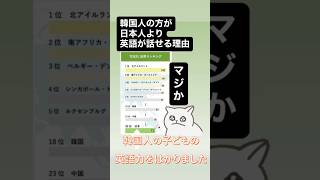 #韓国と日本　#英語力の差　#英語教育　#英語が話せない国