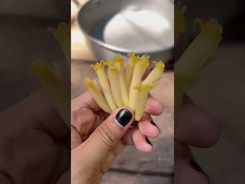 HOW TO PREPARE BANANA BLOSSOMS | banana flower #shorts #alojasdiary