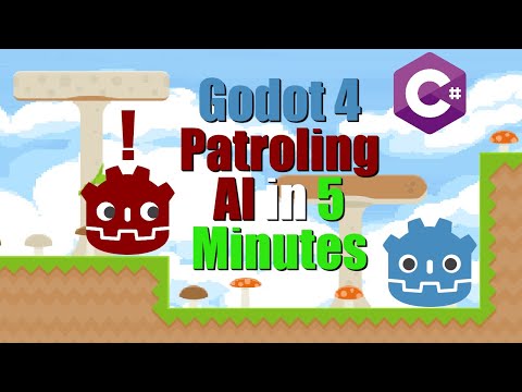 Godot 4 2D C# Make Platformer Patrolling Enemy AI in 5 Minutes