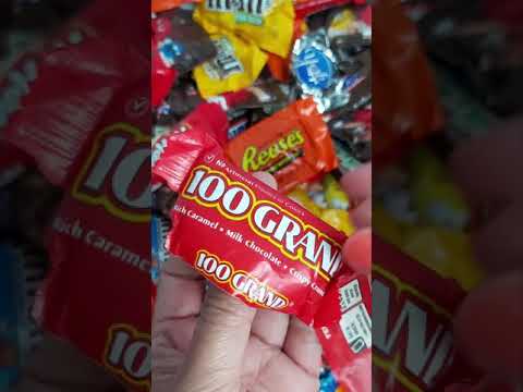 Candy Opening video, 100 Grand Chocolate Candy, more chocolates, mouth watering video #shorts