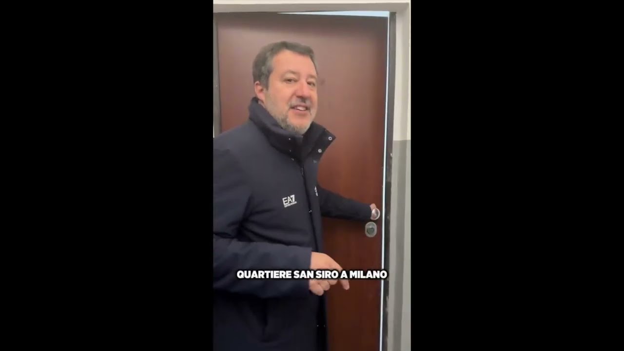 SALVINI: "GUARDATE, A MILANO STOP OCCUPAZIONI ABUSIVE, CASE ASSEGNATE A CHI NE HA DIRITTO"