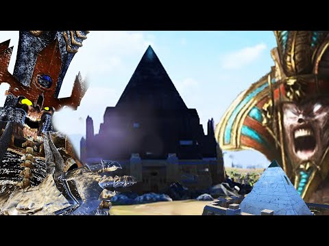 When Settra Finds Nagash Built a Bigger Black Pyramid Right Next to His Pyramid While he was Dead