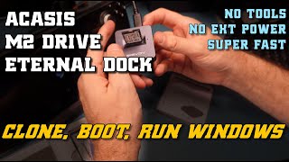 ACASIS NVME to External USB Tool-Less "Enclosure" Review/Speed Tests (feat. Steam Deck)
