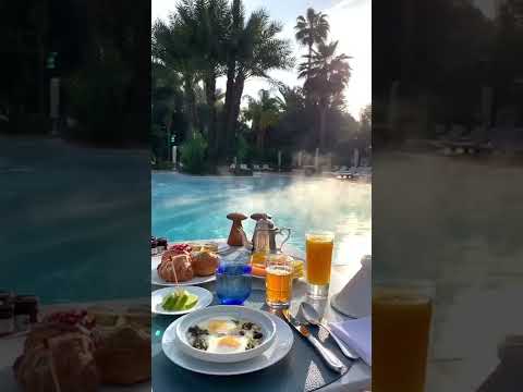 The Iconic Swimming Pool La Mamounia #shorts #checkdescription👉