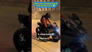 Download lagu Top 5 Kawasaki Ninja H2R Sound Check — Brutal Exhaust Power!!#shorts #h2r mp3