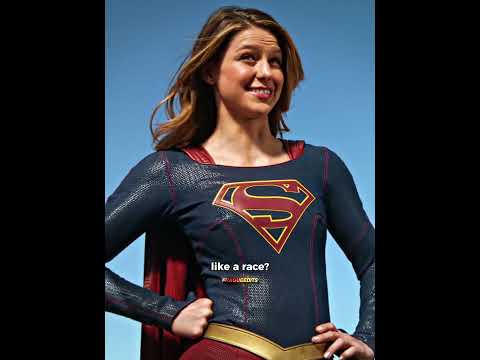 The Flash races Supergirl 