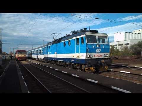 Odjezd vlaku Os 6411 (ČD 163.079 "Majda") - Mělník, 28. 10. 2013