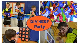 Epic DIY NERF Party… easy and inexpensive party details and FREE printable signage