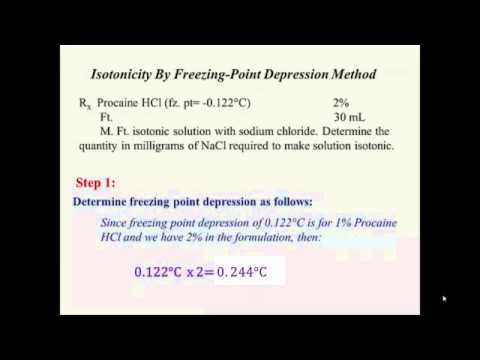 Freezing Point Depression Method