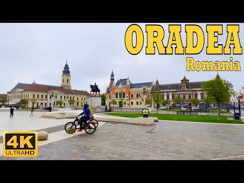 Oradea 2022 Rainy Day 🇷🇴 Romania Nagyvarad Walking in mini Paris [43 min] 4k Walk UHD