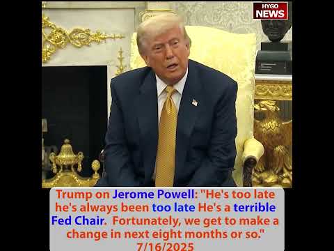 VP: big fat tax break or big fat tariff; Trump on Jerome Powell: too late, terrible Fed Chair; Rubio
