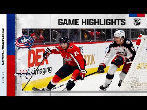 Blue Jackets @ Capitals 10/8 | NHL Highlights 2022