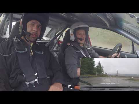 HANK BASKETT takes ride in a RALLY car (reaction)